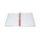 CUADERNO ESPIRAL MARCA ANTARTIK MICRO A4 TAPA FOAM 120H 90GR CUADRO 5MM 5 BANDAS 4 TALADROS COLOR ROJO