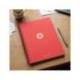 CUADERNO ESPIRAL MARCA ANTARTIK MICRO A4 TAPA FOAM 120H 90GR CUADRO 5MM 5 BANDAS 4 TALADROS COLOR ROJO