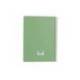 CUADERNO ESPIRAL MARCA ANTARTIK A4 TAPA FOAM 80H 90GR CUADRO 4MM CON MARGEN COLOR VERDE MATCHA