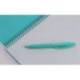 CUADERNO ESPIRAL MARCA ANTARTIK A4 TAPA FOAM 80H 90GR CUADRO 4MM CON MARGEN COLOR MENTA