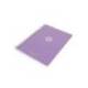 CUADERNO ESPIRAL MARCA ANTARTIK A4 TAPA FOAM 80H 90GR CUADRO 4MM CON MARGEN COLOR LAVANDA