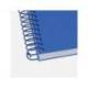 CUADERNO ESPIRAL MARCA ANTARTIK A4 TAPA FOAM 80H 90GR CUADRO 4MM CON MARGEN COLOR AZUL