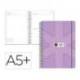 AGENDA ESCOLAR MARCA ANTARTIK 26-27 ESPIRAL PACK AND GO DIA PAGINAA5+ BILINGÜE 80G PAPEL FSC MORADO