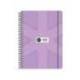 AGENDA ESCOLAR MARCA ANTARTIK 26-27 ESPIRAL PACK AND GO DIA PAGINAA5+ BILINGÜE 80G PAPEL FSC MORADO