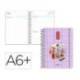 AGENDA ESCOLAR MARCA LIDERPAPEL 26-27 ESPIRAL ORIENTAL DIA PAGINA A6+ BILINGUE 80G PAPEL FSC SACAPUNTAS