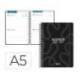AGENDA ESCOLAR MARCA LIDERPAPEL 26-27 ESPIRAL CLASSIC 2 DIAS PAGINA A5 BILINGUE 70G PAPEL FSC NEGRO
