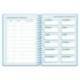 AGENDA ESCOLAR MARCA LIDERPAPEL 26-27 ESPIRAL CLASSIC DIA PAGINA A5 BILINGUE 70G PAPEL FSC AZUL