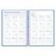 AGENDA ESCOLAR MARCA LIDERPAPEL 26-27 ESPIRAL CLASSIC DIA PAGINA A5 BILINGUE 70G PAPEL FSC AZUL MARINO