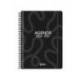 AGENDA ESCOLAR MARCA LIDERPAPEL 26-27 ESPIRAL CLASSIC SEMANA VISTA A5 BILINGUE 70G PAPEL FSC NEGRO