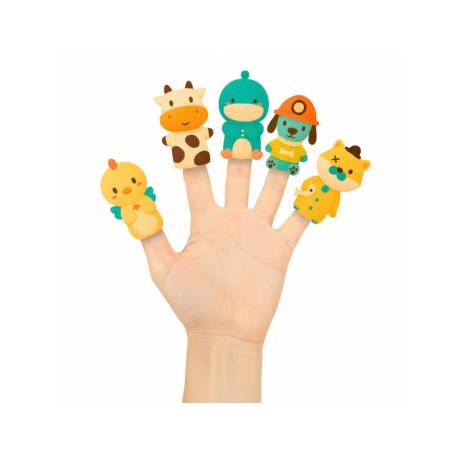 MARIONETAS DE DEDOS MARCA IMAGINOVO TINY TALES PVC ANIMALES FANTASIA BLISTER DE 5 UNIDADES SURTIDAS