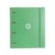 CARPETA 4 ANILLAS DE 35 MM MIXTAS MARCA ANTARTIK A4 FOAM COLOR VERDE MATCHA