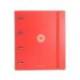 CARPETA 4 ANILLAS DE 35 MM MIXTAS MARCA ANTARTIK A4 FOAM COLOR ROJO