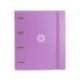 CARPETA 4 ANILLAS DE 35 MM MIXTAS MARCA ANTARTIK A4 FOAM COLOR LAVANDA