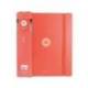 CARPETA 4 ANILLAS DE 35 MM MIXTAS MARCA ANTARTIK A4 FOAM COLOR CORAL