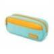 ESTUCHE PORTATODO MARCA LIDERPAPEL DUO 2 CREMALLERAS CON BOLSILLO FRONTAL 220X90X50 MM