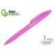 BOLIGRAFO MARCA LIDERPAPEL PUNTA 1 MM RETRACTIL CON CLIP ACABADO SOFT TOUCH TINTA AZUL CUERPO ROSA