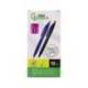 BOLIGRAFO MARCA LIDERPAPEL PUNTA 1 MM RETRACTIL CON CLIP ACABADO SOFT TOUCH TINTA AZUL CUERPO ROSA