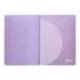 LIBRETA LIDERPAPEL 360 TAPA DE PLASTICO A5 48 HOJAS 90G/M2 HORIZONTAL CON DOBLE MARGEN COLORES PASTEL