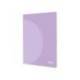 LIBRETA MARCA LIDERPAPEL 360 TAPA DE PLASTICO A4 48 HOJAS 90G/M2 CUADRO 5 MM CON DOBLE MARGEN COLORES PASTEL