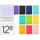 Cuaderno espiral Liderpapel Smart Tamaño Doceavo Tapa blanda 80 hojas Cuadricula 4 mm 60 g/m2 Apaisado en Colores surtidos