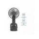 VENTILADOR DE MANO MARCA DAEWOO HIGH POWER 5W 3 VELOCIDADES RECARGABLE USB-C COLOR NEGRO