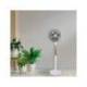 VENTILADOR DE PIE MARCA DAEWOO HIGH SPEED 80W 3 VELOCIDADES DIAMETRO 25 CM BASE REDONDA COLOR BLANCO