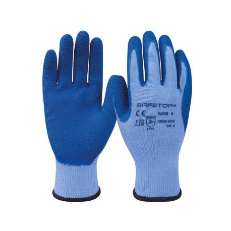 GUANTES DE LATEX MARCA SAFETOP TOUGH-WIRE SINTETICO SIN COSTURAS TALLA 10
