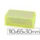 Caja plastico Liderpapel para tarjetas de visitas 110x65x30mm
