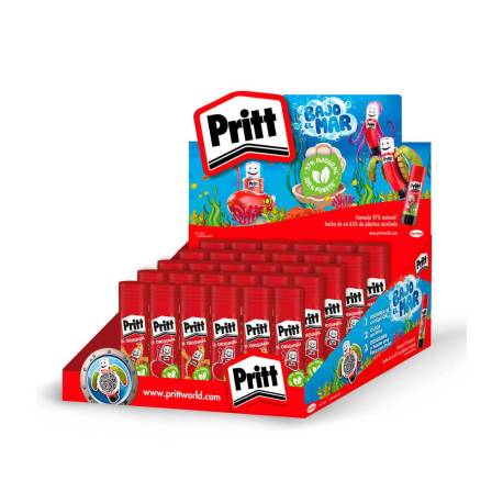 PEGAMENTO MARCA PRITT EN BARRA 43 G VAC 2026 EXPOSITOR DE 30 UNIDADES