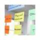 BLOC DE NOTAS ELECTROSTATICAS QUITA Y PON MARCA DJOIS 75X100 MM 250 HOJAS 5 COLORES SURTIDOS