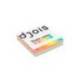 BLOC DE NOTAS ELECTROSTATICAS QUITA Y PON MARCA DJOIS 75X75 MM 250 HOJAS 5 COLORES SURTIDOS