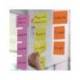 BLOC DE NOTAS ELECTROSTATICAS QUITA Y PON MARCA DJOIS 75X75 MM 250 HOJAS 5 COLORES SURTIDOS