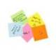 BLOC DE NOTAS ELECTROSTATICAS QUITA Y PON MARCA DJOIS 75X75 MM 250 HOJAS 5 COLORES SURTIDOS