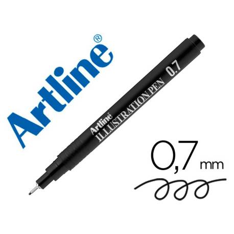 ROTULADOR MARCA ARTLINE CALIBRADO MICROMETRICO NEGRO ILLUSTRATION PEN EK-287ILN PUNTA POLIACETAL 0,7MM