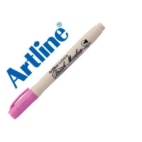 Rotulador Artline Supreme Brush Acuarelable Punta Pincel Rosa