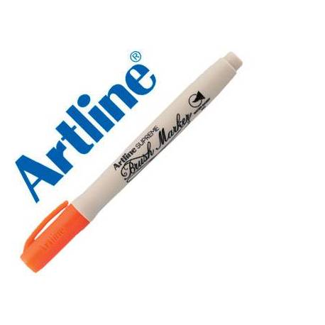 Rotulador Artline Supreme Brush Acuarelable Punta Pincel Naranja