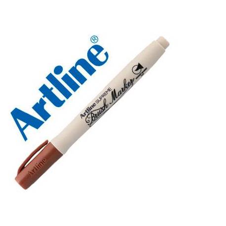 Rotulador Artline Supreme Brush Acuarelable Punta Pincel Marrón
