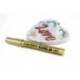 Rotulador Artline marcador permanente tinta metalica EK-900 color oro punta redonda 2.3 mm.