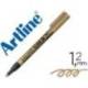 Rotulador Artline marcador permanente punta metalica EK-990 color oro punta redonda 1.2 mm.