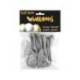 GLOBO 100% LATEX BIODEGRADABLE COLOR PLATA BLISTER DE 6 UNIDADES