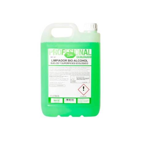 LIMPIADOR MULTIUSOS MARCA ZORKA BIO-ALCOHOL ECOLOGICO SUELOS Y SUPERFICIES GARRAFA 5 LITROS