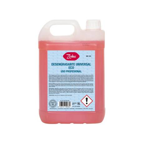 LIMPIADOR DESENGRASANTE UNIVERSAL MARCA ZORKA ECO GARRAFA 5 LITROS