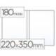 Funda portadocumento cuarto doble 180 micras pvc transparente