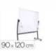 Pizarra Blanca Lacada Magnetica soporte volteable 90x120cm