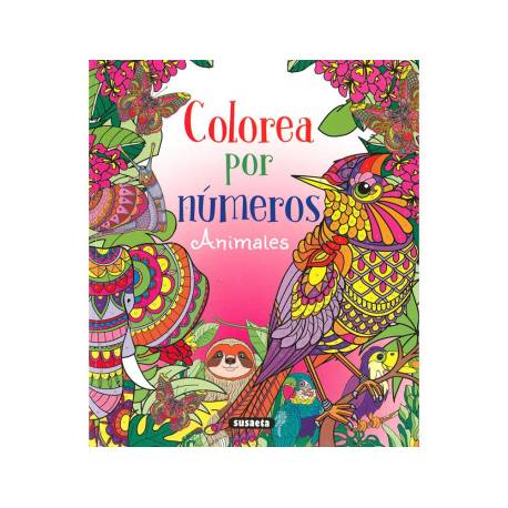CUADERNO DE COLOREAR MARCA SUSAETA ANIMALES COLOREAR POR NUMEROS 64 PAGINAS 21,5X25 CM
