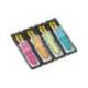 Banderitas separadoras flechas. Dispensador de 100 banderitas colores brillantes