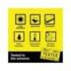 Cintas Brother TZE-621 9mm (ancho) x 8m (largo) laminada amarillo/negro