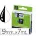 Cinta Dymo D1 negro/transparente Poliéster