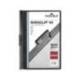 Carpeta dossier con pinza central duraclip Durable 60 hojas Din A4 negro