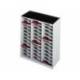 Modulo Paperflow monobloques 36 casillas gris.